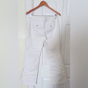 Banana Republic white cotton pants